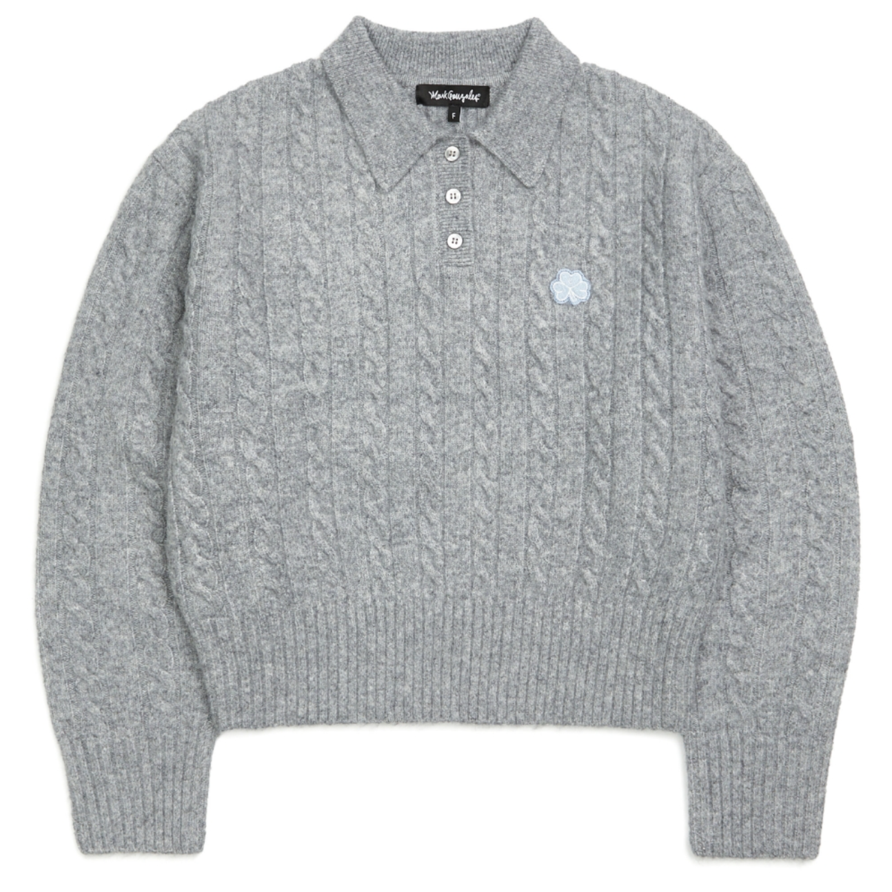 韓國 Mark Gonzales Women's Club Cable Neck Knit【MG132】