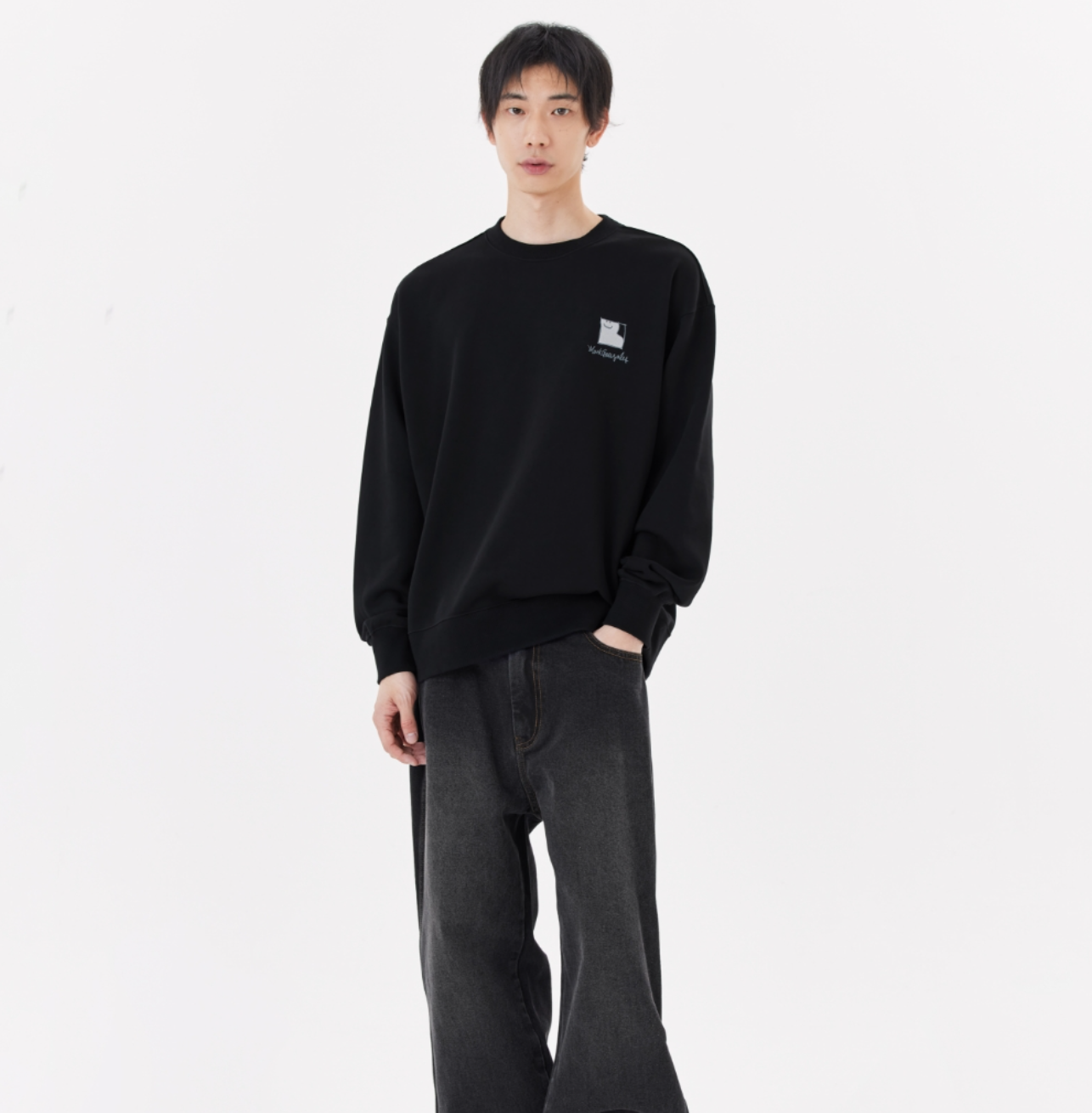 韓國 Mark Gonzales Square Shumu Wappen Sweatshirt【MG133】