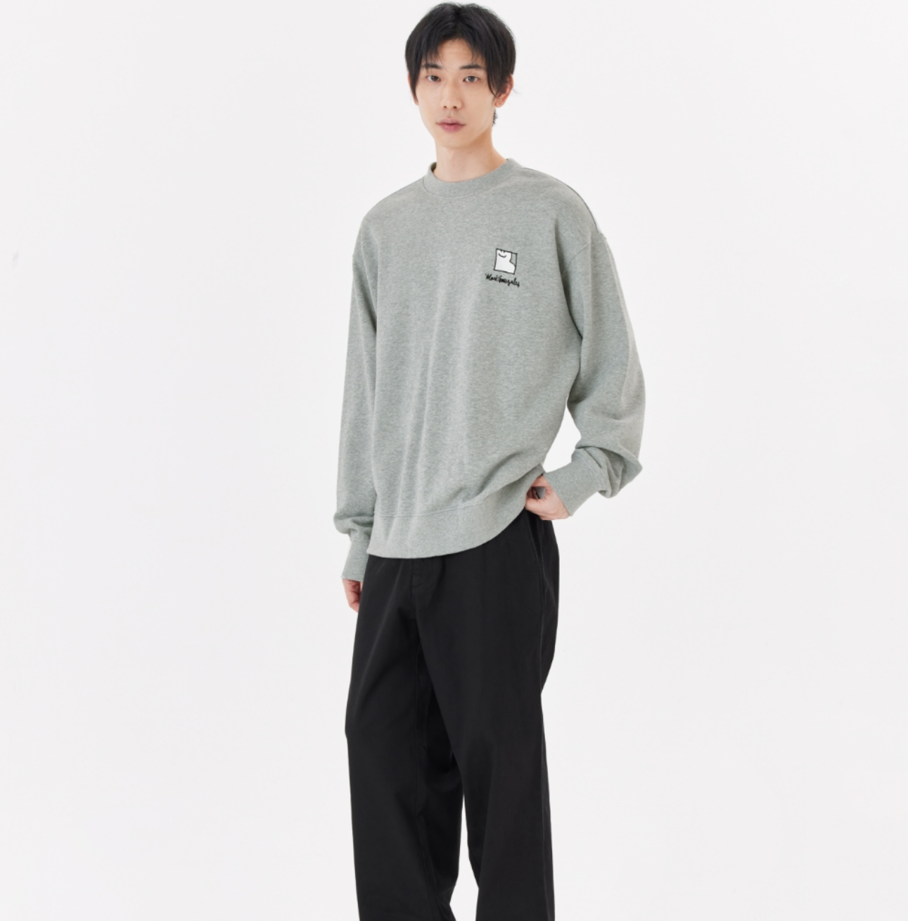 韓國 Mark Gonzales Square Shumu Wappen Sweatshirt【MG133】