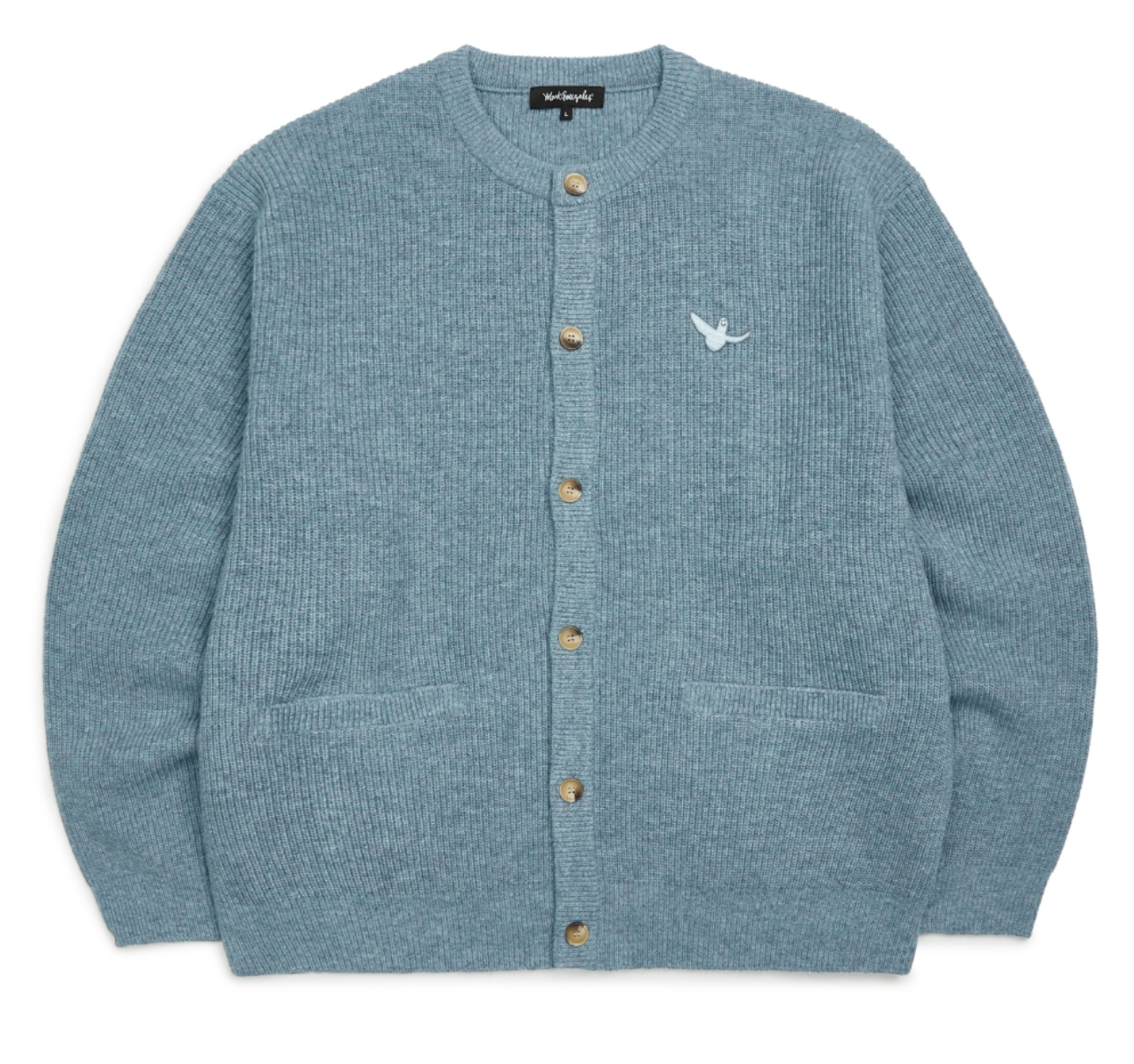 韓國 Mark Gonzales Angel Round Neck Knit Cardigan【MG137】