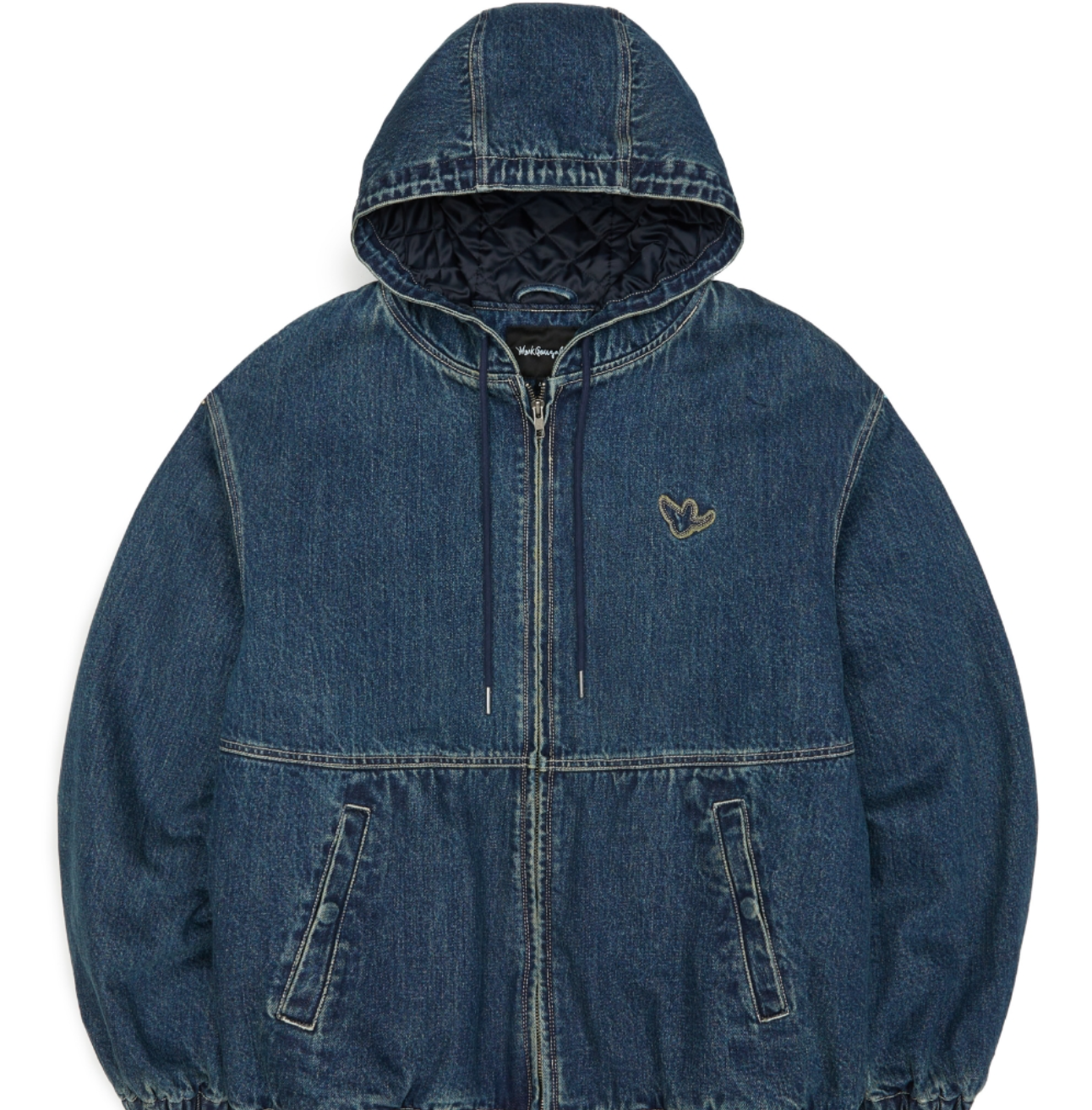韓國 Mark Gonzales Angel Denim Hooded Padded Jacket【MG146】