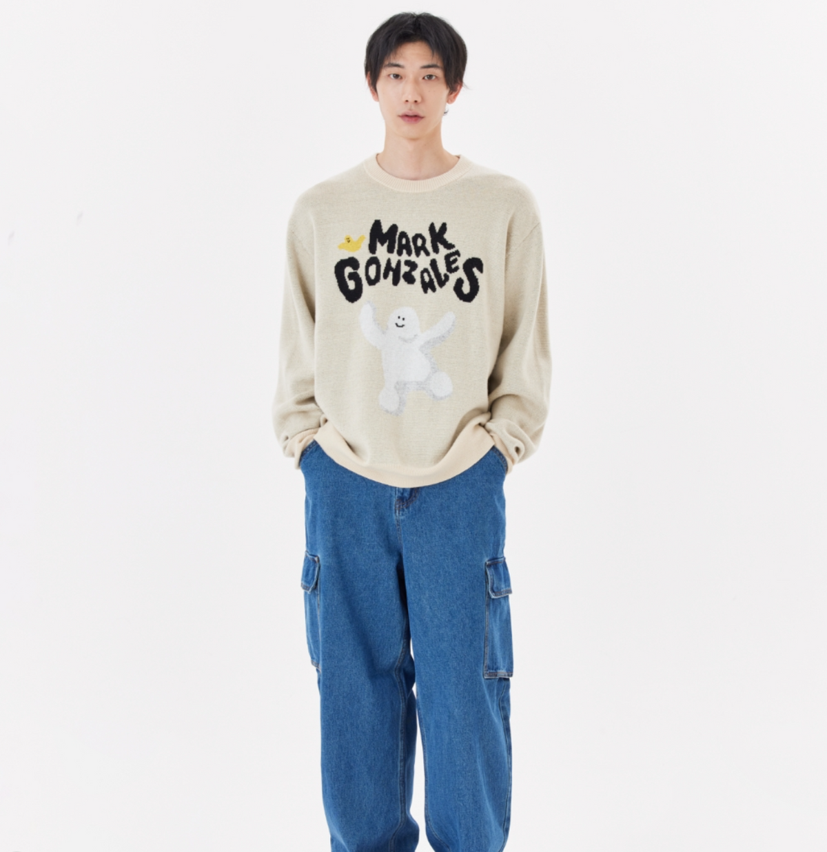 韓國 Mark Gonzales Happy Shumu Graphic Knit【MG147】