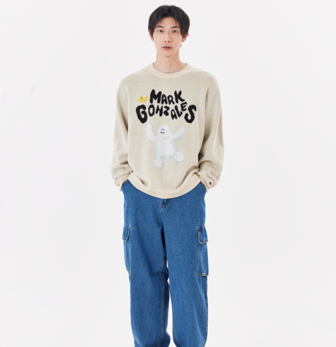 韓國 Mark Gonzales Happy Shumu Graphic Knit【MG147】