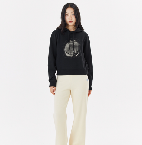韓國 Mark Gonzales Women's Neko Graphic Sweat Hoodie【MG148】