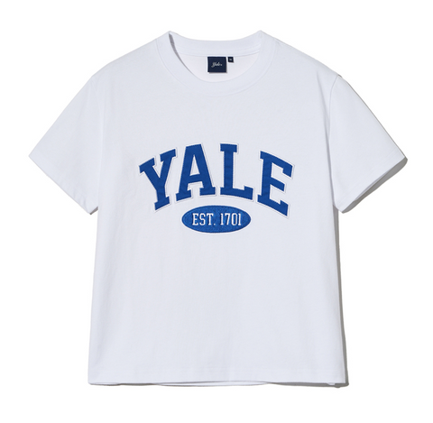 韓國 Yale Women's Two-Tone Arch Crop Short-Sleeve T-Shirt【YA014】