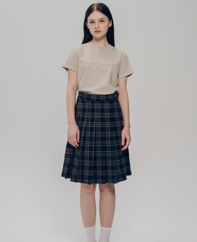 韓國 Yale Women's Pigment Applique T-Shirt【YA015】