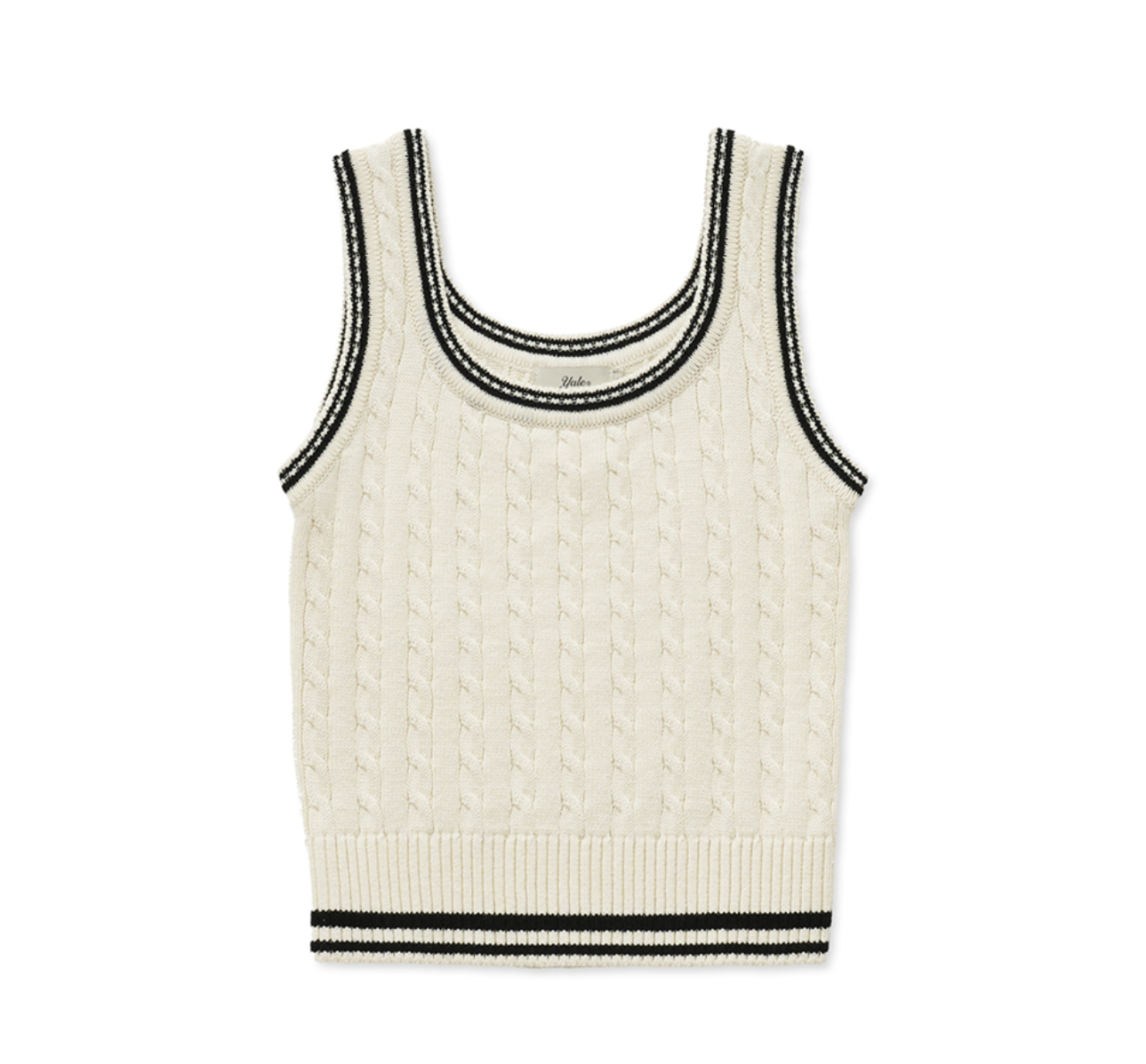 韓國 Yale Cable Knit Sleeveless【YA023】