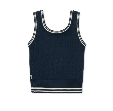 韓國 Yale Cable Knit Sleeveless【YA023】