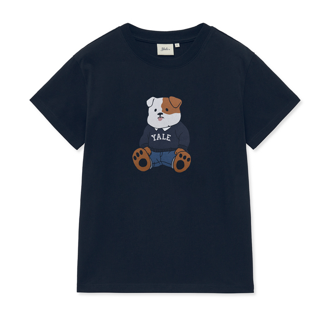 韓國 Yale Soft Bulldog Short Sleeve T-Shirt【YA024】