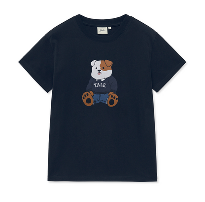 韓國 Yale Soft Bulldog Short Sleeve T-Shirt【YA024】