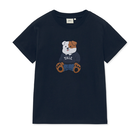 韓國 Yale Soft Bulldog Short Sleeve T-Shirt【YA024】