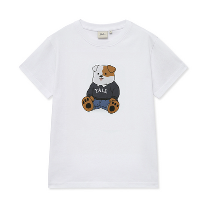 韓國 Yale Soft Bulldog Short Sleeve T-Shirt【YA024】