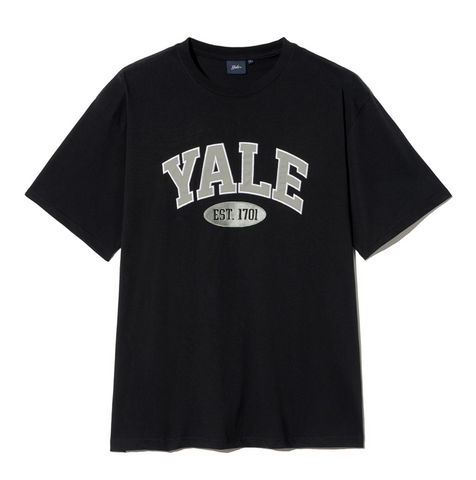 韓國 Yale Two-tone Arch Short-Sleeved T-shirt【YA026】