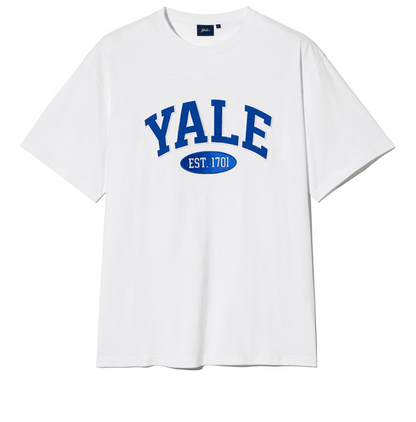 韓國 Yale Two-tone Arch Short-Sleeved T-shirt【YA026】