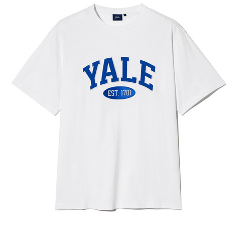 韓國 Yale Two-tone Arch Short-Sleeved T-shirt【YA026】