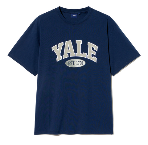 韓國 Yale Two-tone Arch Short-Sleeved T-shirt【YA026】