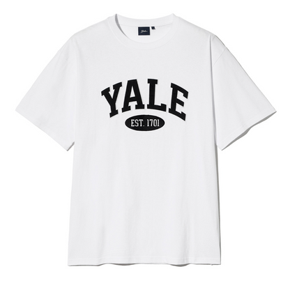 韓國 Yale Two-tone Arch Short-Sleeved T-shirt【YA026】