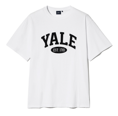 韓國 Yale Two-tone Arch Short-Sleeved T-shirt【YA026】