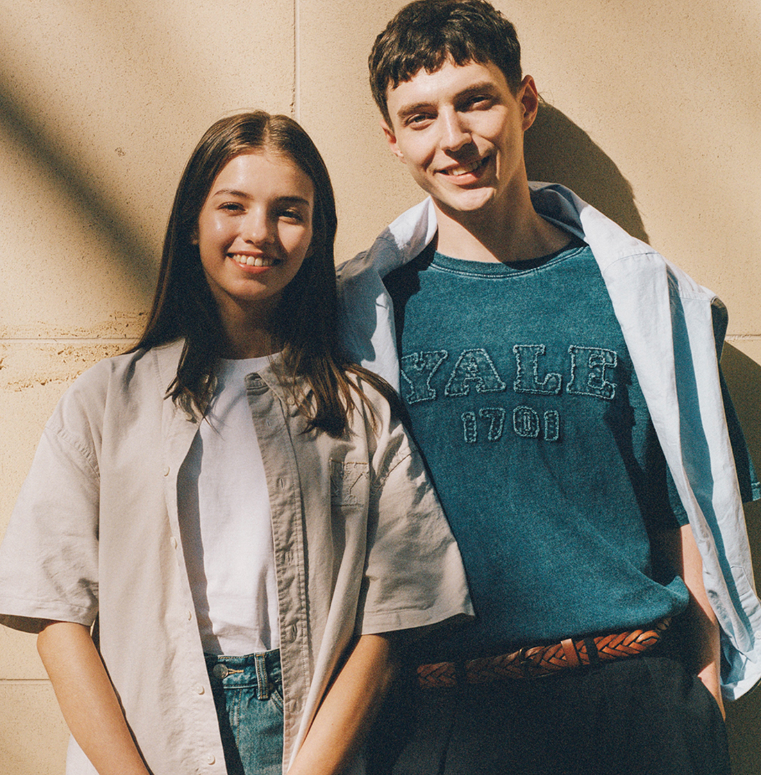 韓國 Yale Pigment Applique T-Shirt【YA027】