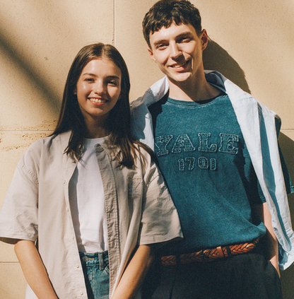 韓國 Yale Pigment Applique T-Shirt【YA027】
