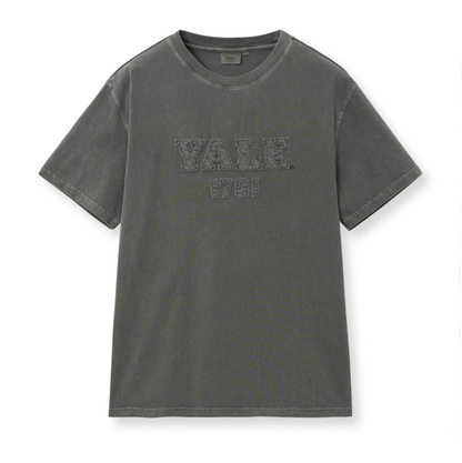韓國 Yale Pigment Applique T-Shirt【YA027】
