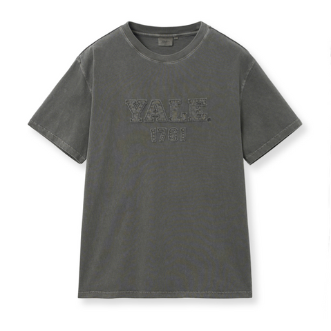 韓國 Yale Pigment Applique T-Shirt【YA027】
