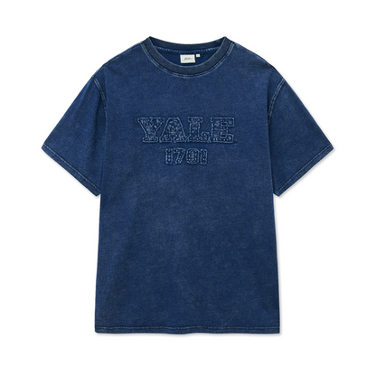 韓國 Yale Pigment Applique T-Shirt【YA027】