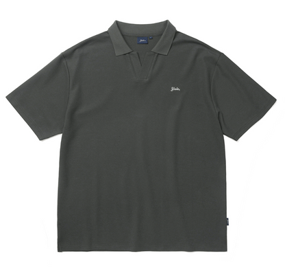 韓國 Yale Quick-Dry Slit Neck Polo Shirt【YA029】