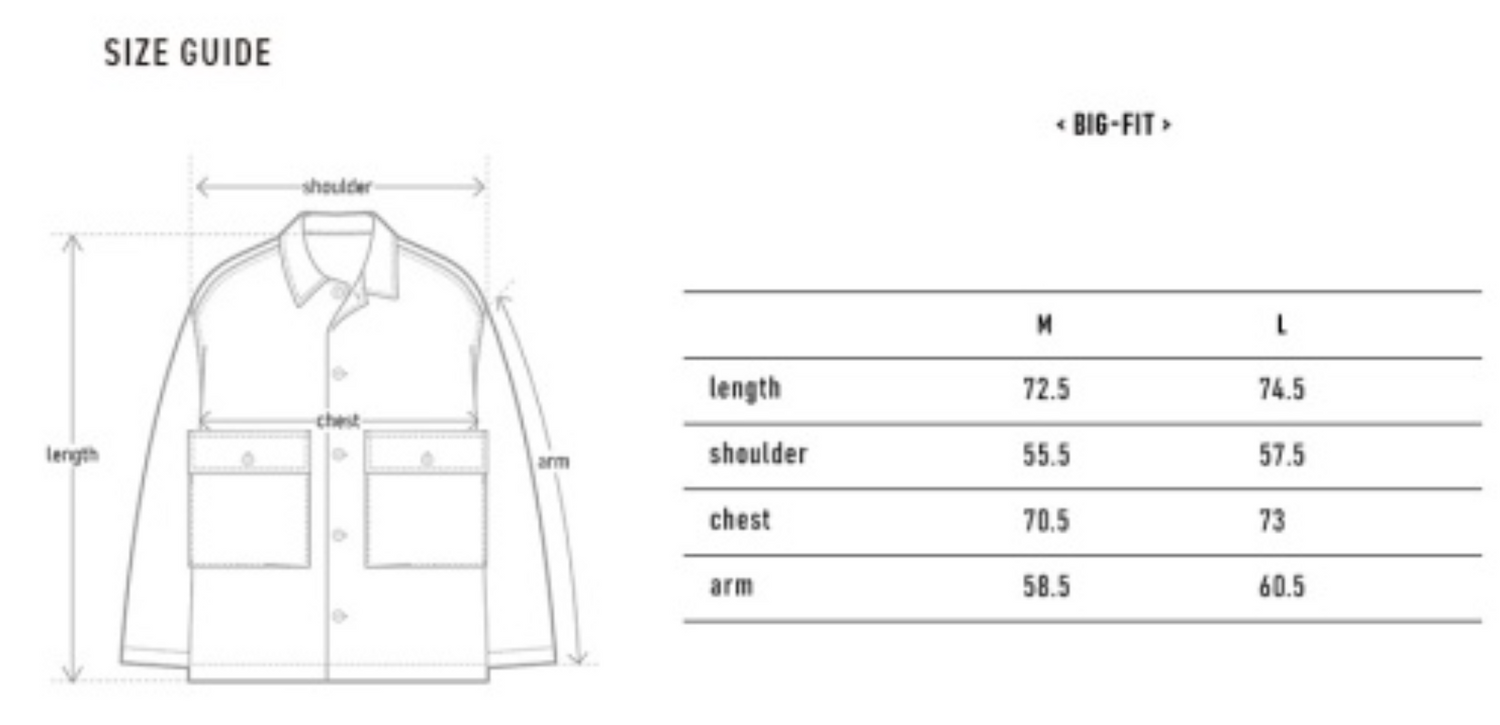 韓國 Markm Big Fit Cotton Jacket【MA236】