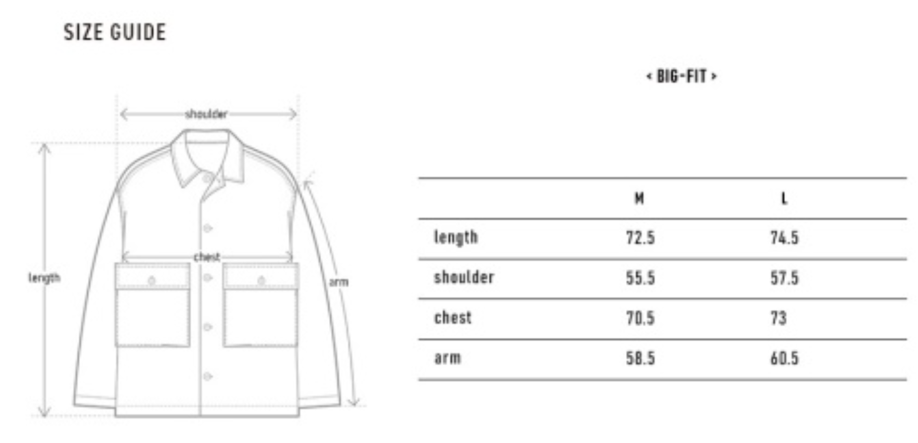 韓國 Markm Big Fit Cotton Jacket【MA236】
