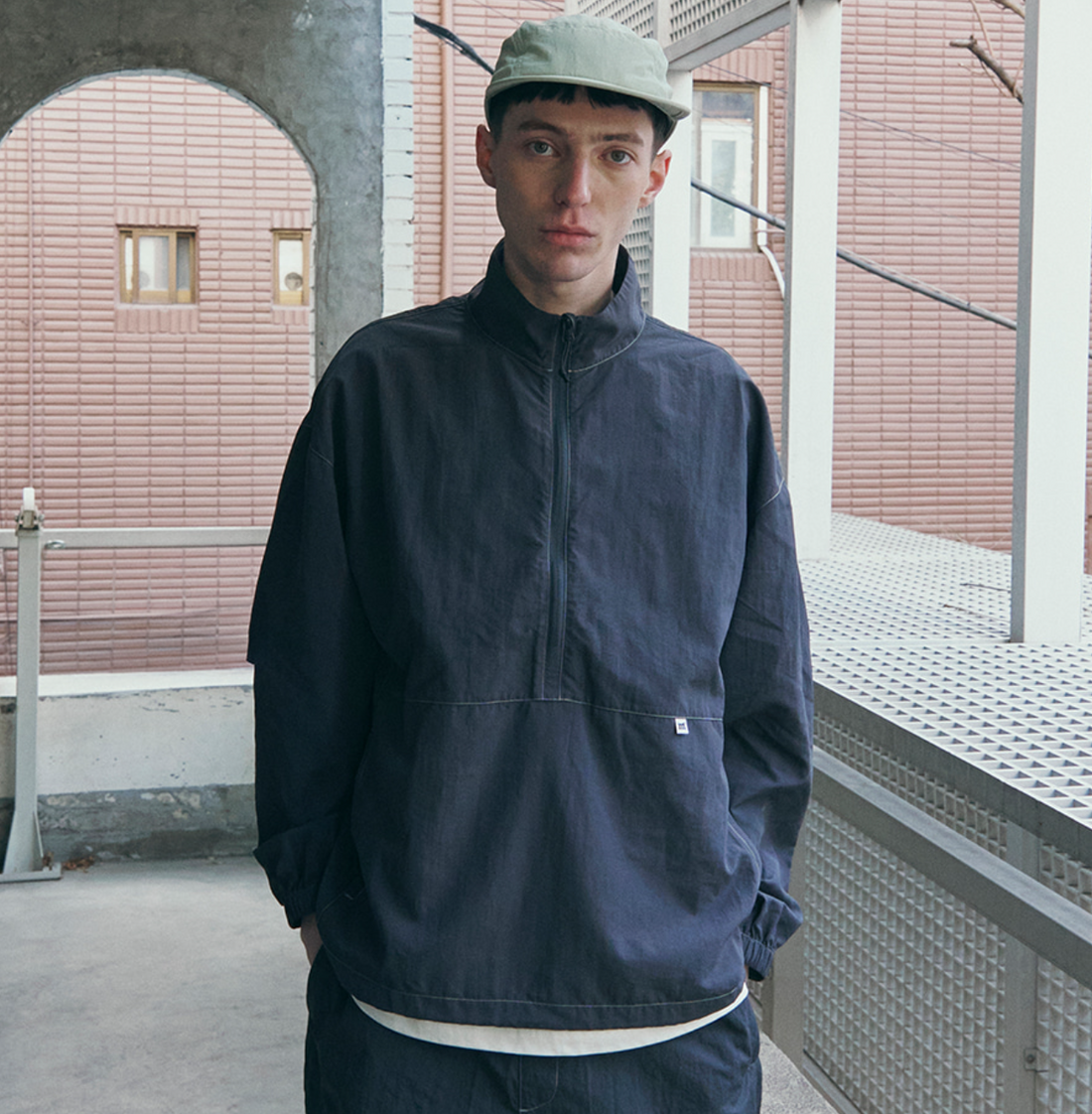 韓國 Markm Nylon High Neck Anorak【MA237】