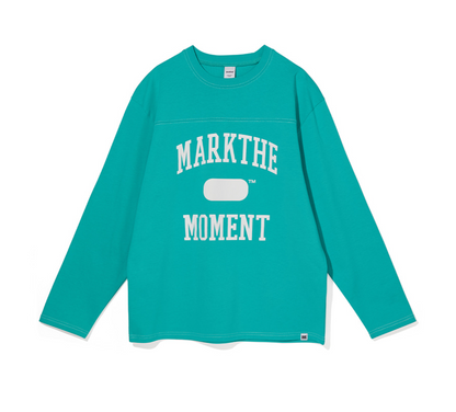 韓國 Markm Mark the Moment Slogan Stitch Point Long Sleeve【MA244】
