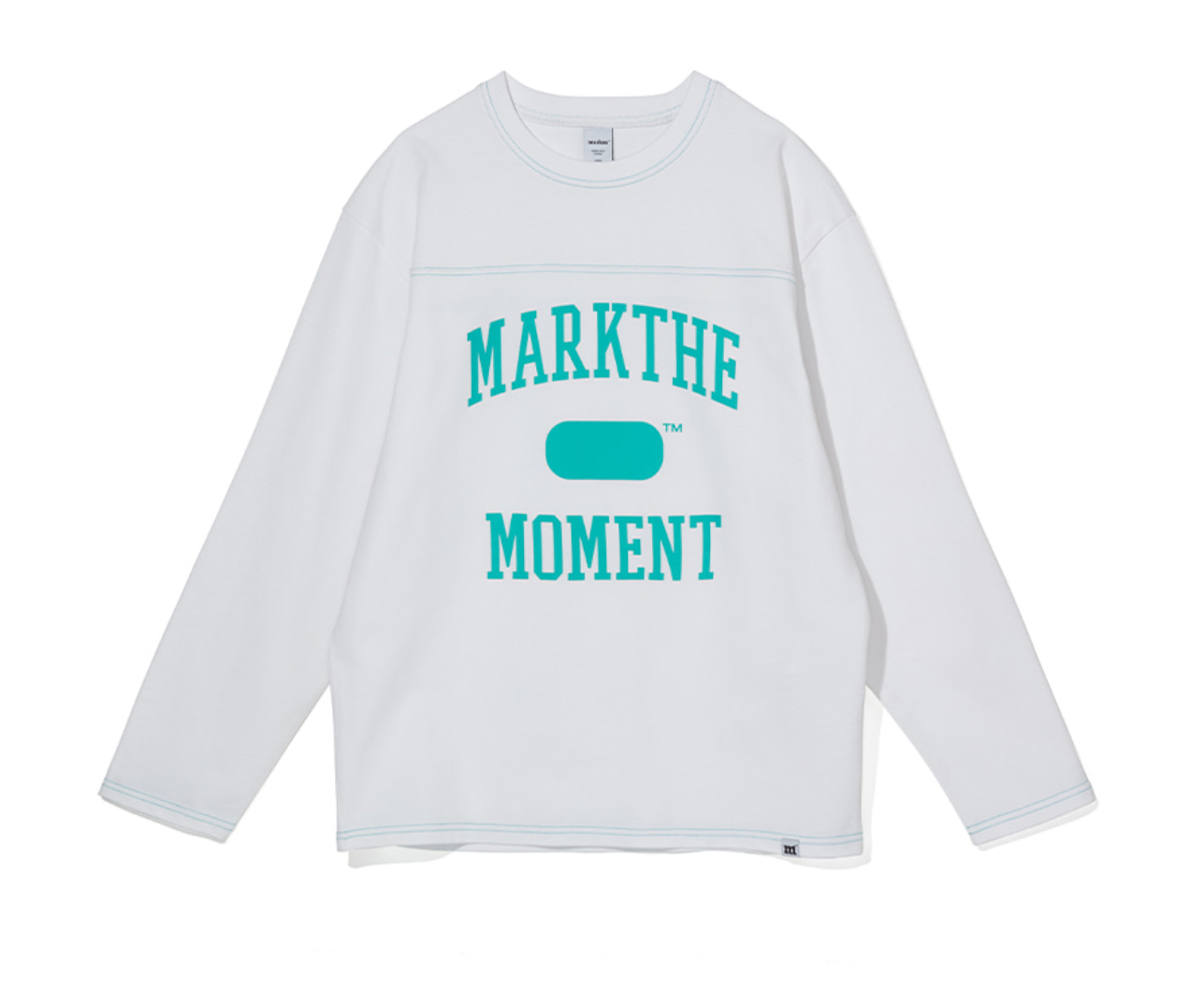 韓國 Markm Mark the Moment Slogan Stitch Point Long Sleeve【MA244】