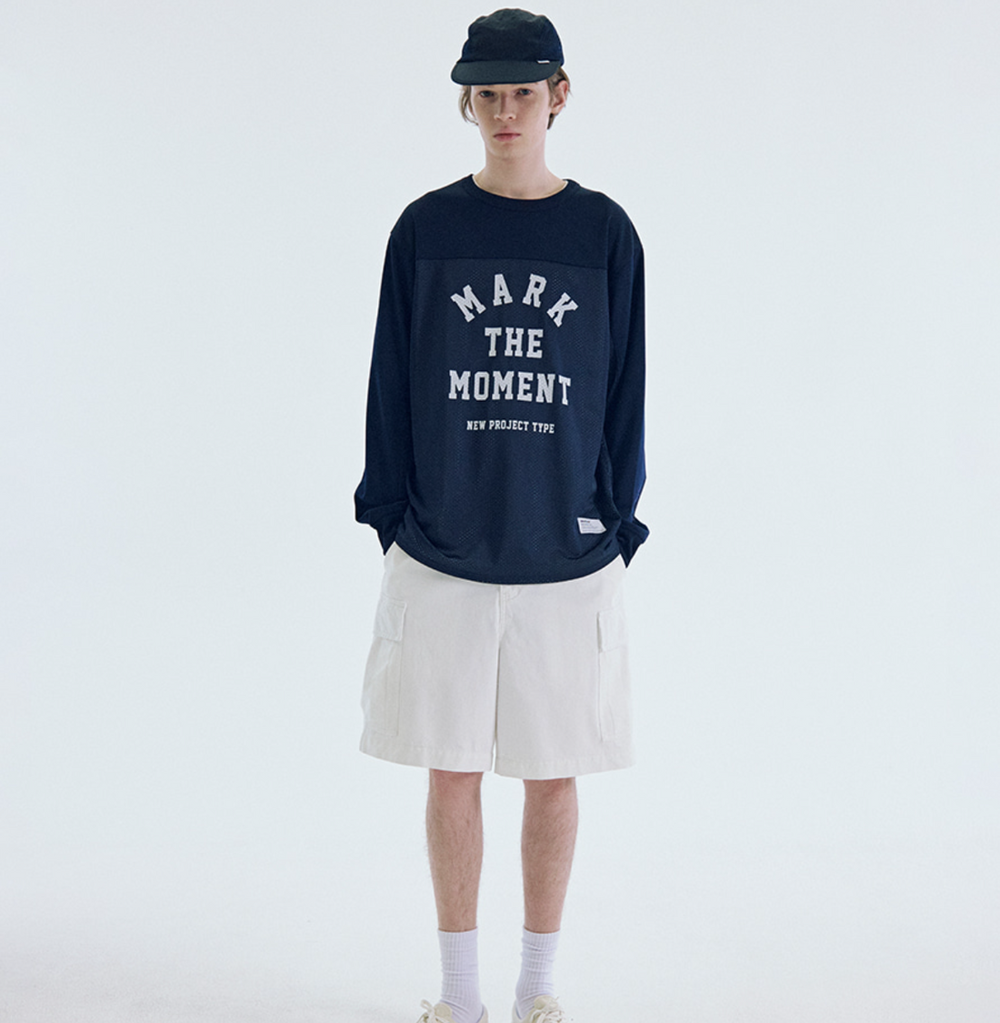 韓國 Markm Slogan Mesh Long Sleeve【MA245】