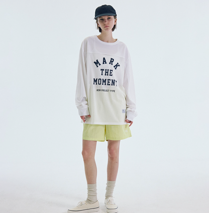韓國 Markm Slogan Mesh Long Sleeve【MA245】