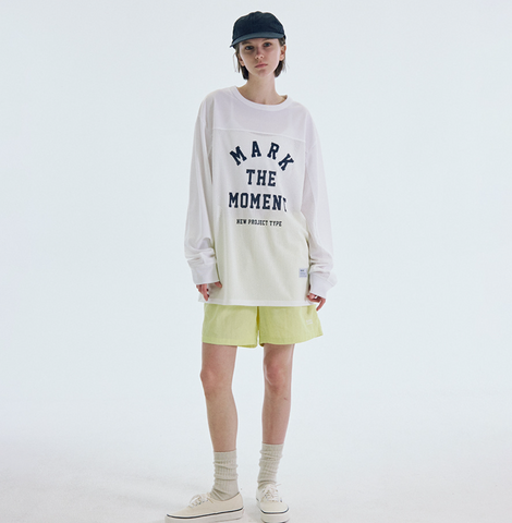 韓國 Markm Slogan Mesh Long Sleeve【MA245】