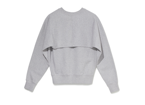 韓國 Markm Women's Bolero Layered Crewneck Sweatshirt【MA247】
