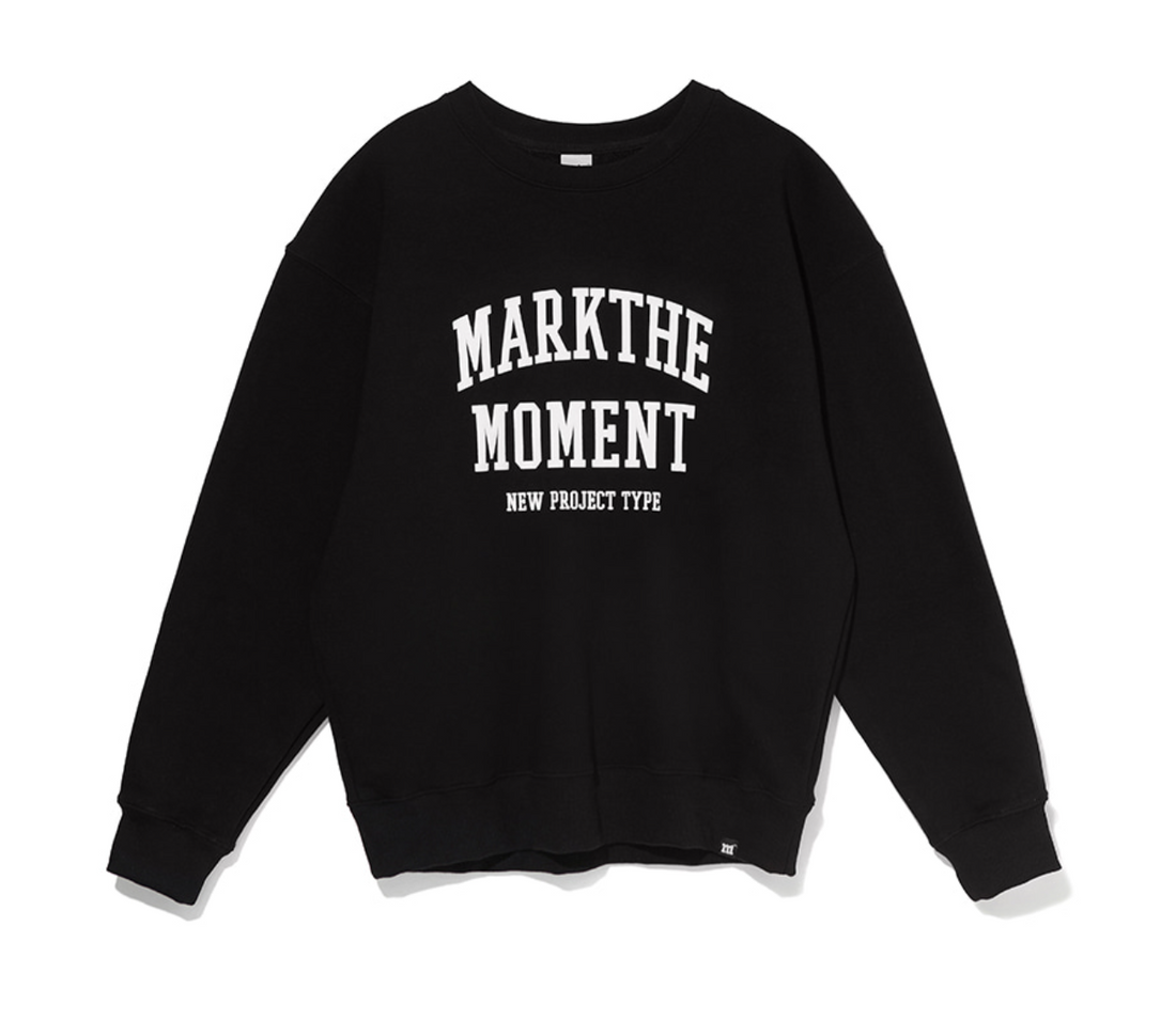 韓國 Markm Mark the Moment Slogan Crewneck Sweatshirt【MA249】