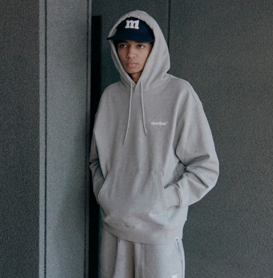 韓國 Markm Mark M Basic Logo Hoodie【MA254】