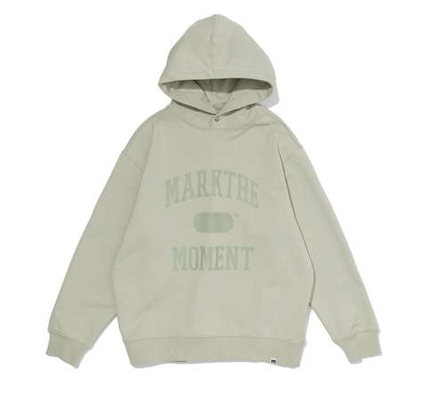 韓國 Markm Mark the Moment Slogan Stitch Point Hoodie【MA255】