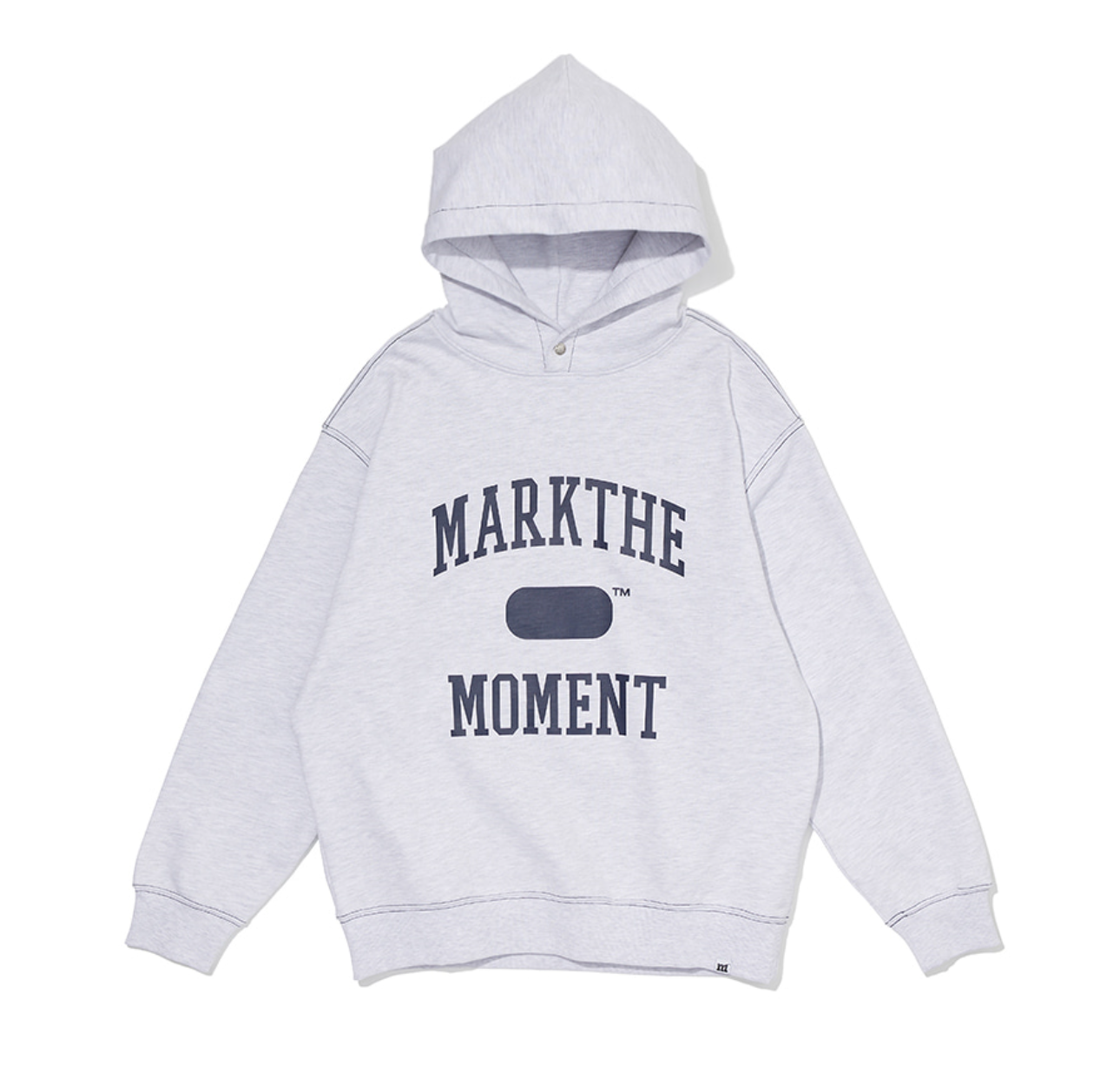 韓國 Markm Mark the Moment Slogan Stitch Point Hoodie【MA255】