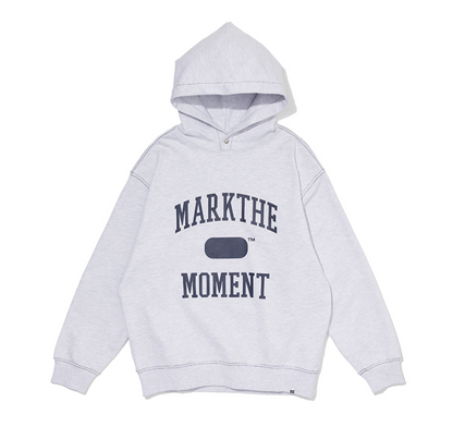 韓國 Markm Mark the Moment Slogan Stitch Point Hoodie【MA255】