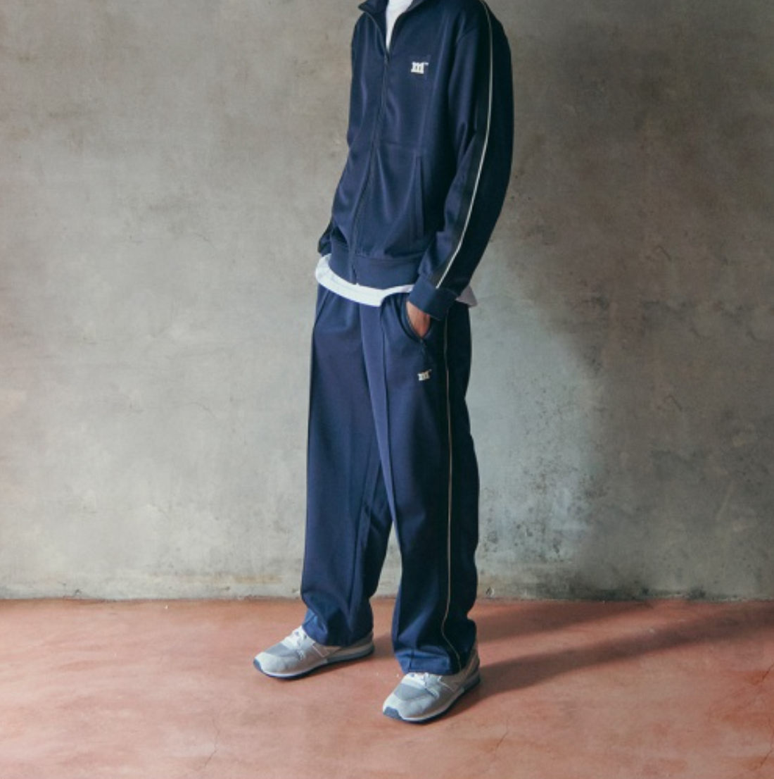 韓國 Markm Kitten Logo Track Pants Set【MA257】