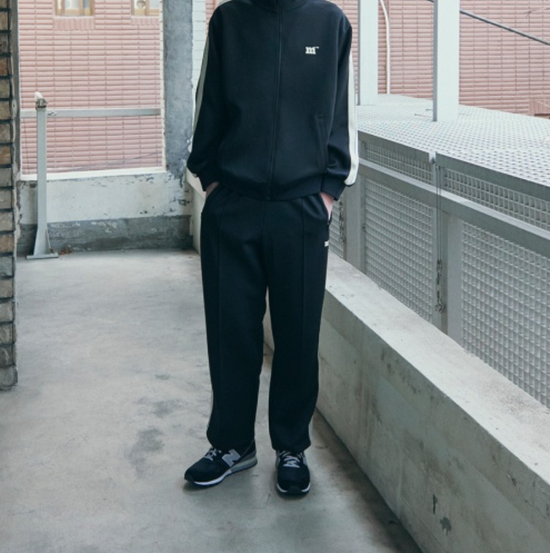 韓國 Markm Kitten Logo Track Pants Set【MA257】