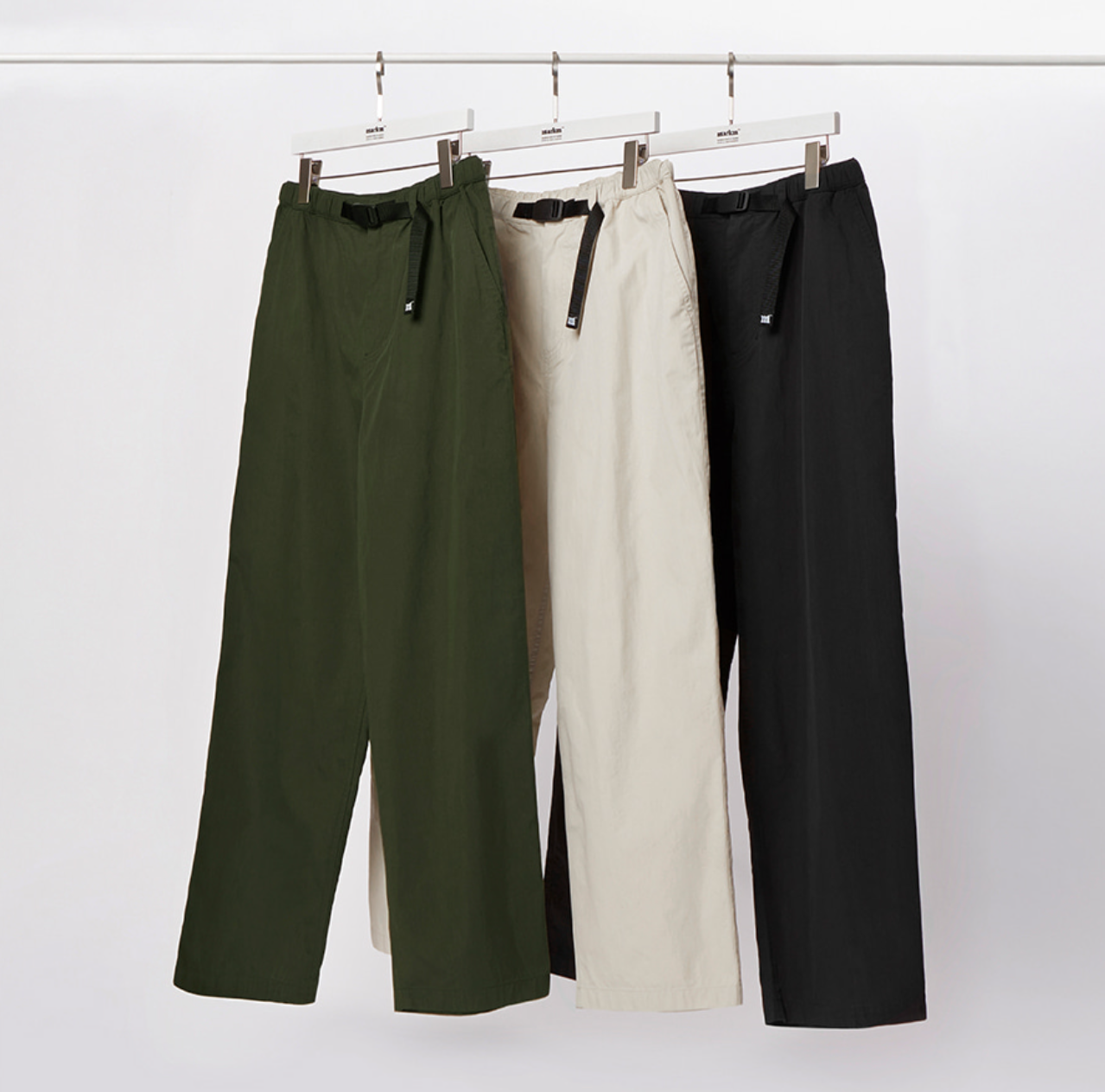 韓國 Markm Loose-fit Webbing Belt Pants【MA272】