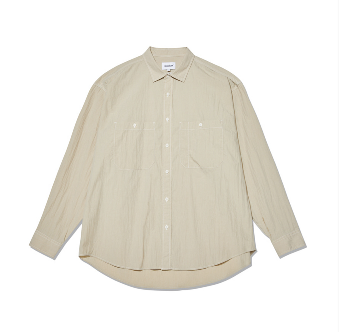 韓國 Markm Big Fit Washer Stitch Shirt【MA274】