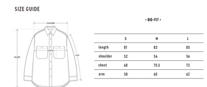韓國 Markm Big Fit Washer Stitch Shirt【MA274】