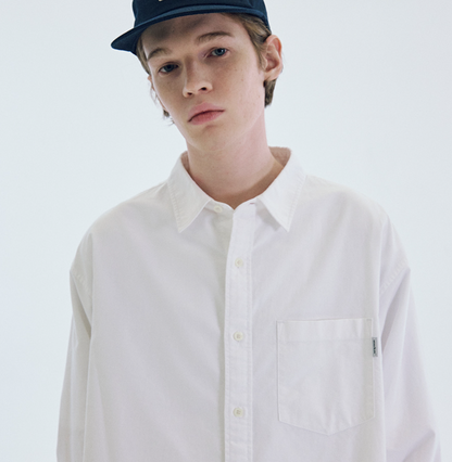 韓國 Markm Single Pocket Oxford Shirt【MA275】
