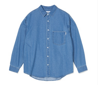 韓國 Markm Washed Denim Shirt【MA278】