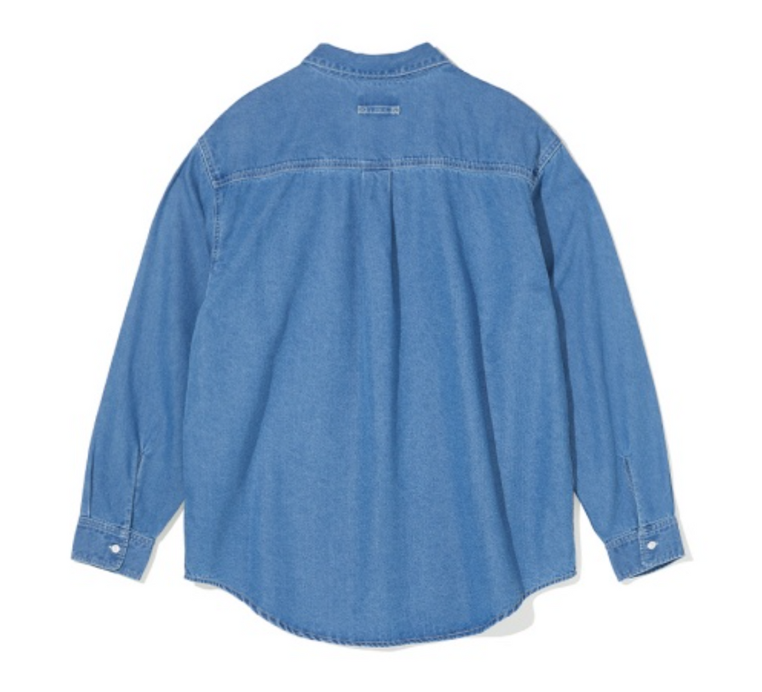 韓國 Markm Washed Denim Shirt【MA278】